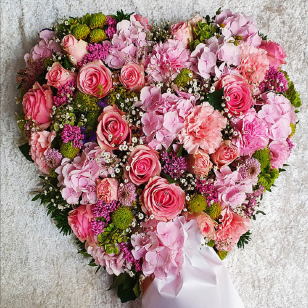 Herz H 09 in rosa-Tönen