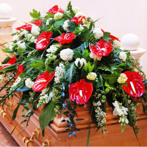 Sargschmuck SG 04 mit Anthurien