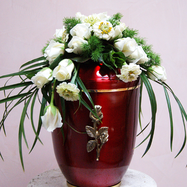 Urnenschmuck U 14 weiß-grün